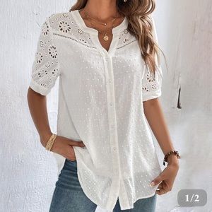 Classy short sleeve plain top